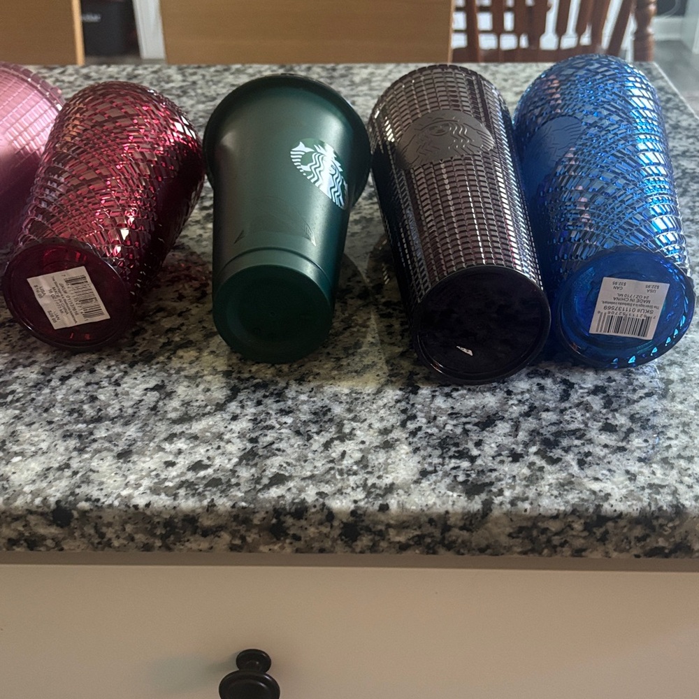 Starbucks Colorful Tumbler Set - Red, Blue, Green, Yellow - Picture 3 of 7